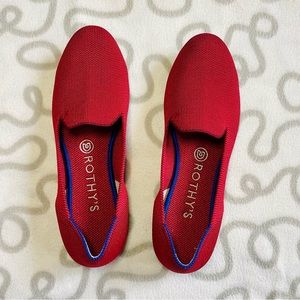 Rothy’s loafers red size 8 excellent condition!